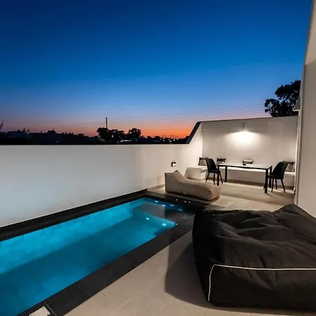 Charming Santorini 2 Bedrooms Premium Private Heated Pool Βίλα *